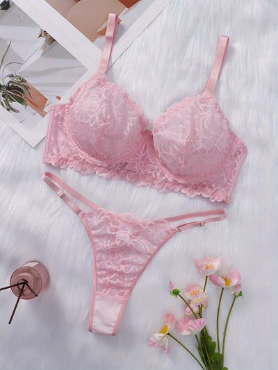 Lingerie Sexy Rose Grande Taille
