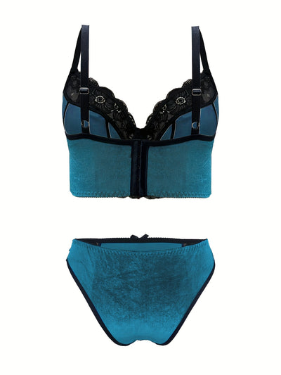 Lingerie Sexy Grande Taille Bleu Turquoise