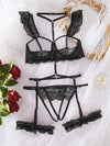 Ensemble de Lingerie en Dentelle avec Jarretières