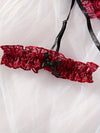 Ensemble de Lingerie en Dentelle avec Jarretières