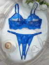 Ensemble Lingerie Grande Taille Bleu