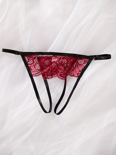 Ensemble de Lingerie en Dentelle avec Jarretières