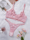 Lingerie Sexy Rose Grande Taille
