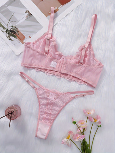 Lingerie Sexy Rose Grande Taille