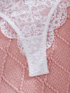 Ensemble Lingerie Dentelle Blanc Sexy