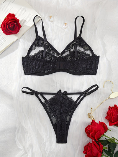 Dessous en Dentelle Noir & Coquin