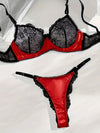 Ensemble Lingerie Dentelle Satin