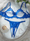 Ensemble Lingerie Grande Taille Bleu