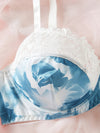 Ensemble Lingerie Bleu & Blanc Grande Taille