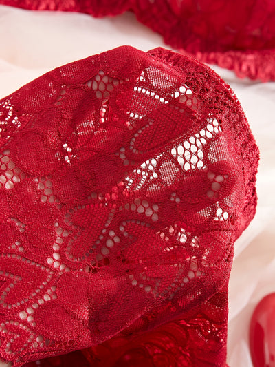 Ensemble Soutien-Gorge Grande Taille Rouge