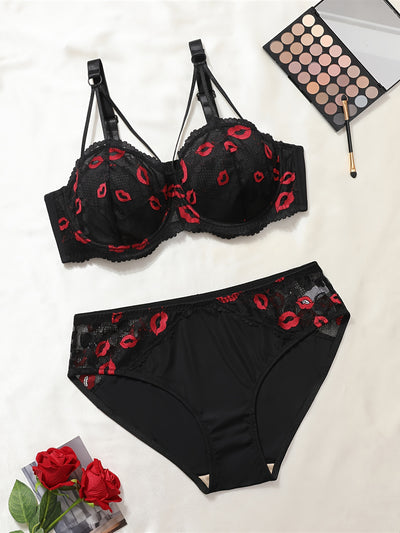 Ensemble Soutien-Gorge Culotte Grande Taille
