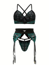 Ensemble Lingerie Porte-Jarretelle Grande Taille