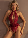 Body en Dentelle Coquin Rouge