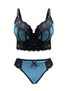 Lingerie Sexy Grande Taille Bleu Turquoise