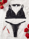 Ensemble Soutien-Gorge Triangle Dentelle Grande Taille