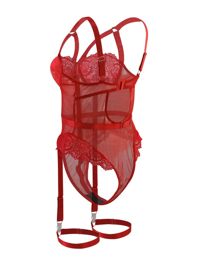 Body Dentelle Rouge Grande Taille