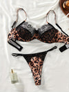Ensemble Soutien-Gorge Léopard Dentelle
