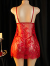 Nuisette Lingerie Femme Dentelle Rouge