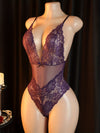 Body Femme Dentelle Violet
