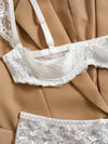 Ensemble Lingerie en Dentelle Entrejambe Ouverte