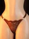 Ensemble Lingerie Dentelle Marron