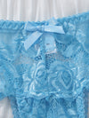 Ensemble Lingerie en Dentelle Entrejambe Ouverte