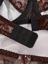 Ensemble String Léopard Dentelle