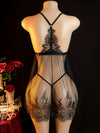 Nuisette Échancrée Courte Dentelle