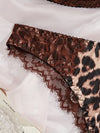Ensemble String Léopard Dentelle