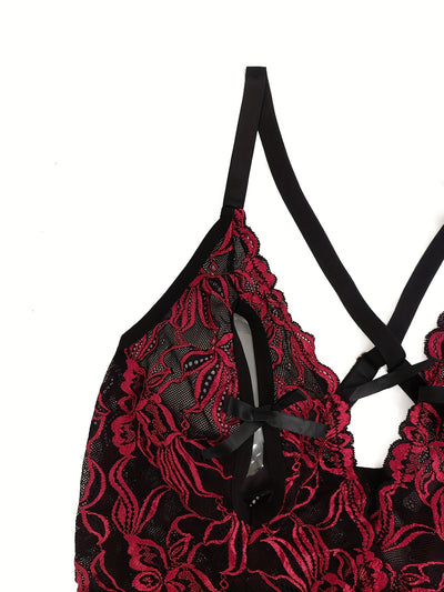 Body Sexy Rouge Grande Taille