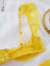 Ensemble Lingerie en Dentelle Entrejambe Ouverte