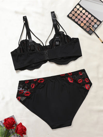 Ensemble Soutien-Gorge Culotte Grande Taille