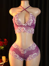 Lingerie Sexy Dentelle Violet