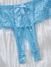 Ensemble Lingerie en Dentelle Entrejambe Ouverte