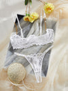 Ensemble Lingerie Blanche Dentelle