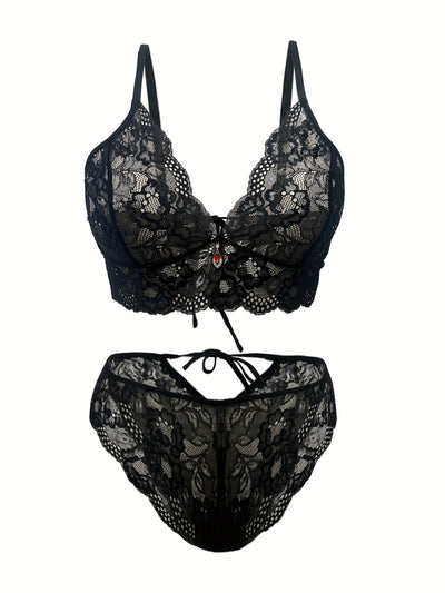 Ensemble Lingerie Grande Taille Dos Lacé