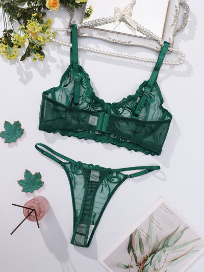Ensemble Lingerie Grande Taille Vert