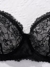 Ensemble Soutien-Gorge en Dentelle Transparent Grande Taille