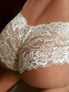 Culotte Taille Haute Dentelle Blanche