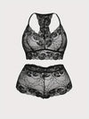 Soutien-Gorge Grande Taille en Dentelle et Shorty