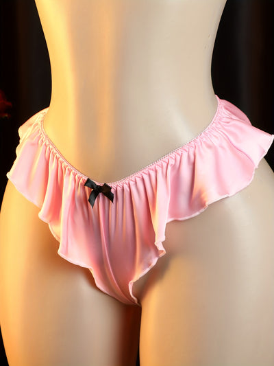 Ensemble Lingerie Dentelle Rose Bonbon
