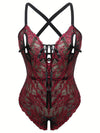 Body Sexy Rouge Grande Taille