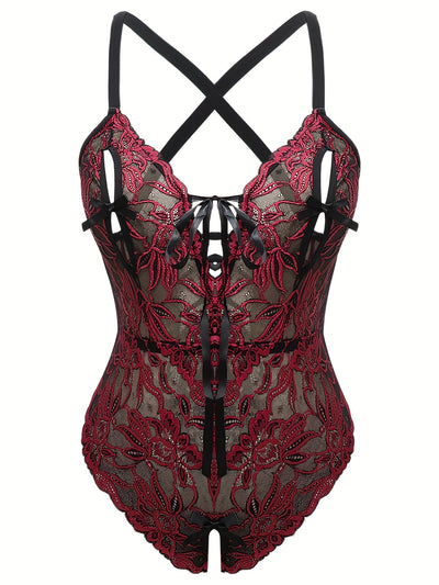 Body Sexy Rouge Grande Taille