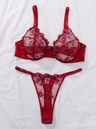 Ensemble Lingerie Rouge Grande Taille