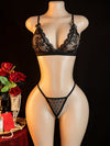 Ensemble Lingerie Sexy Jupe et Haut Dentelle