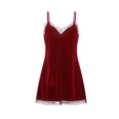 Nuisette en Dentelle & Velours