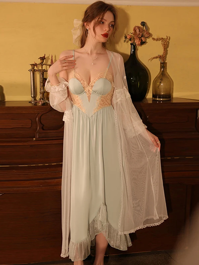 Nuisette Longue avec Corset