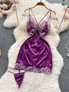 Nuisette en Satin avec String