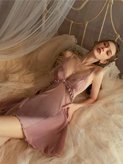 Nuisette Robe Sexy avec Décolleté