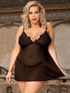 Nuisette Sexy Grande Taille Courte